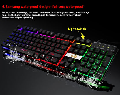 Industry Gaming Keyboard Glowing Usb Cable Gaming Keyboard